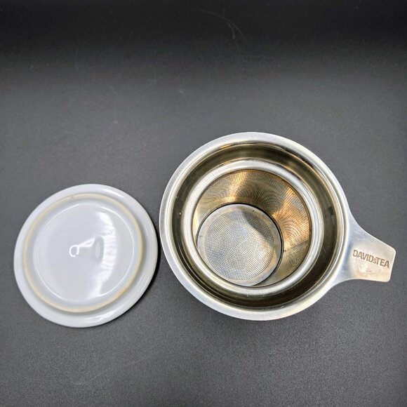 Davids Tea Perfect Mug With Infuser And Lid Multicolor Bird Birds Design Read - Picture 6 of 10